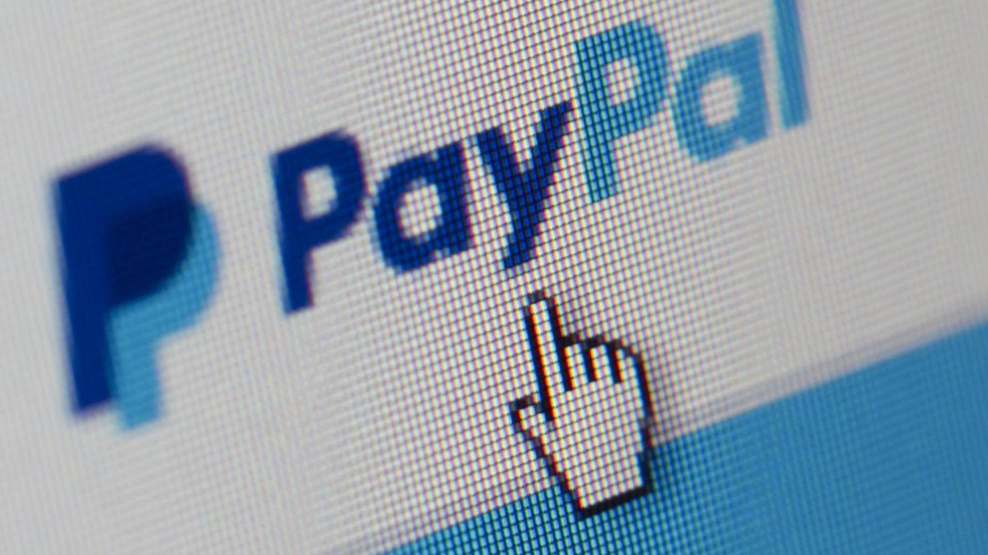 PayPal logo - photographed from their web site in 2016