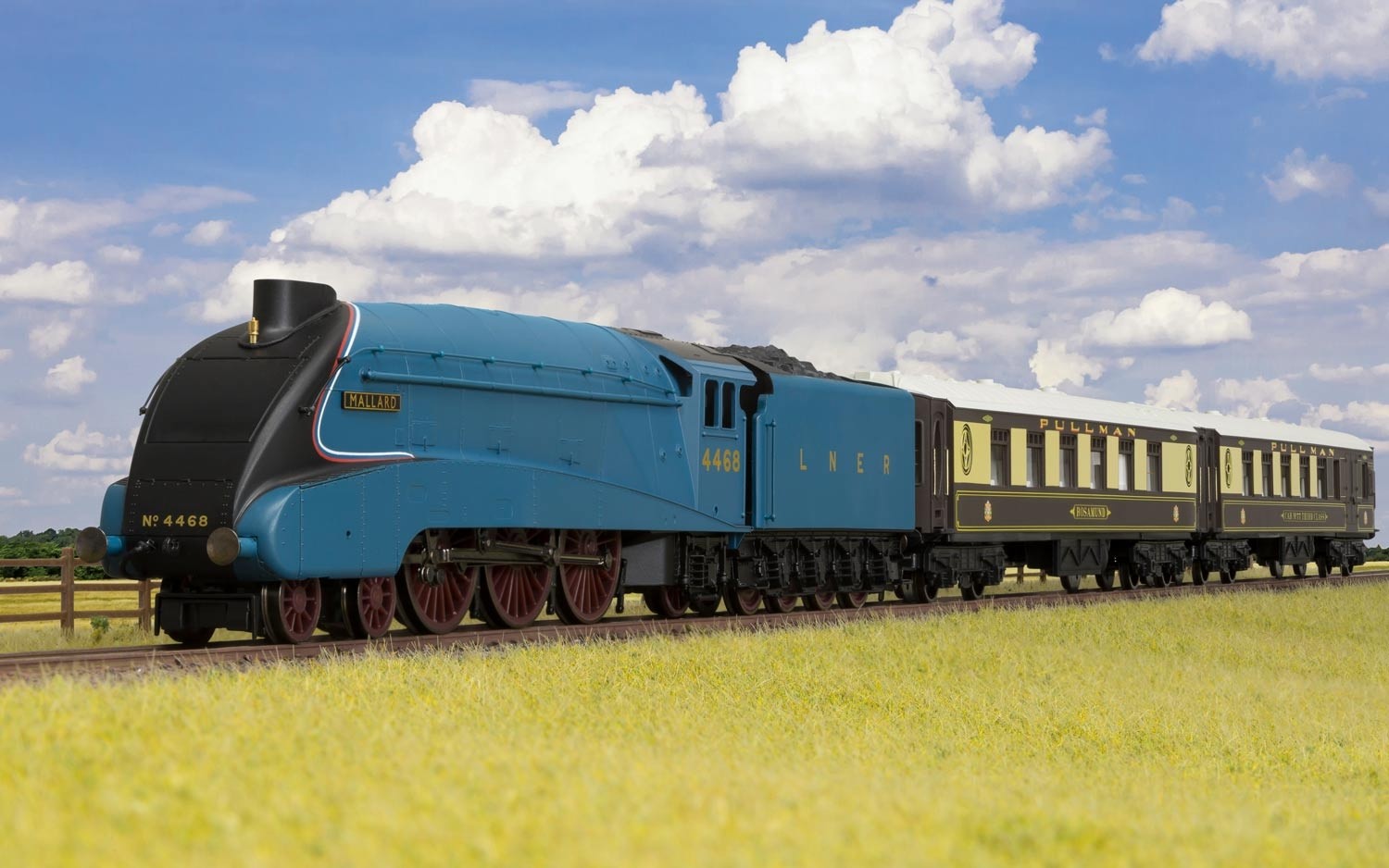 Hornby Mallard Pullman train set - available from The Island Railway Shop